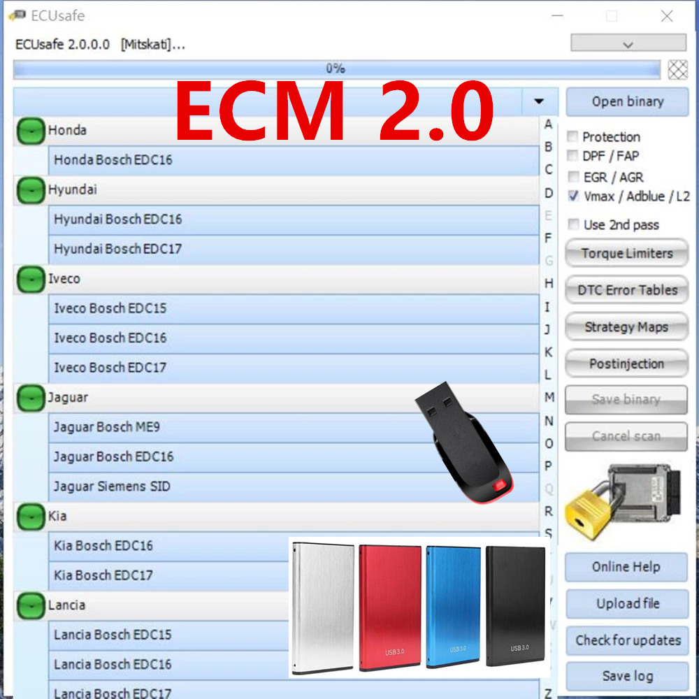 Auto Repair Shop Diagnostics - 2025 Hot Selling ECUSafe 2.0 ECU