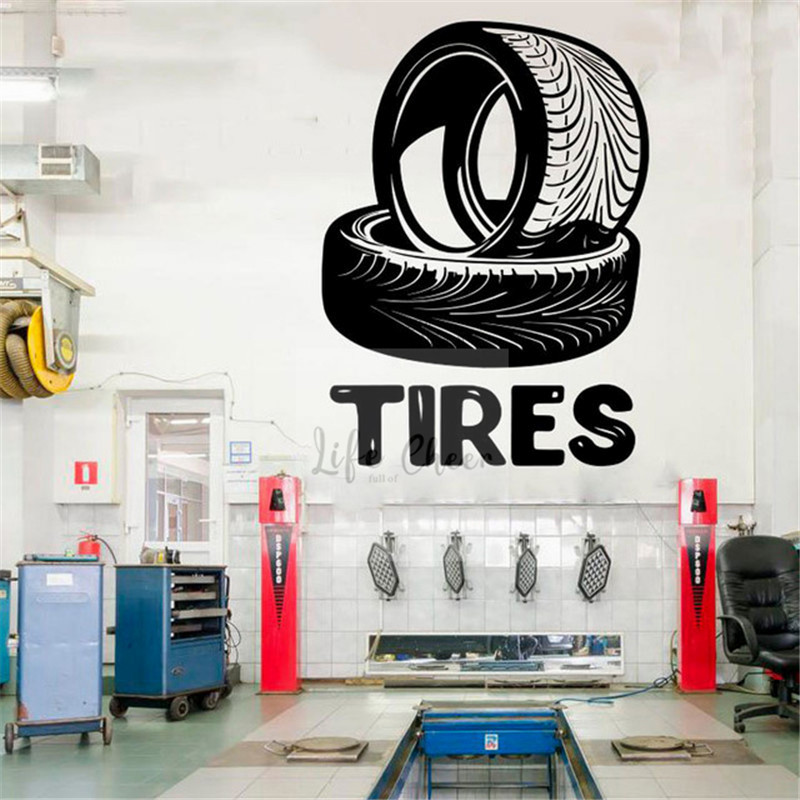 Auto Repair Shop Logo - Auto Mechanic Logo Wall Poster Tires