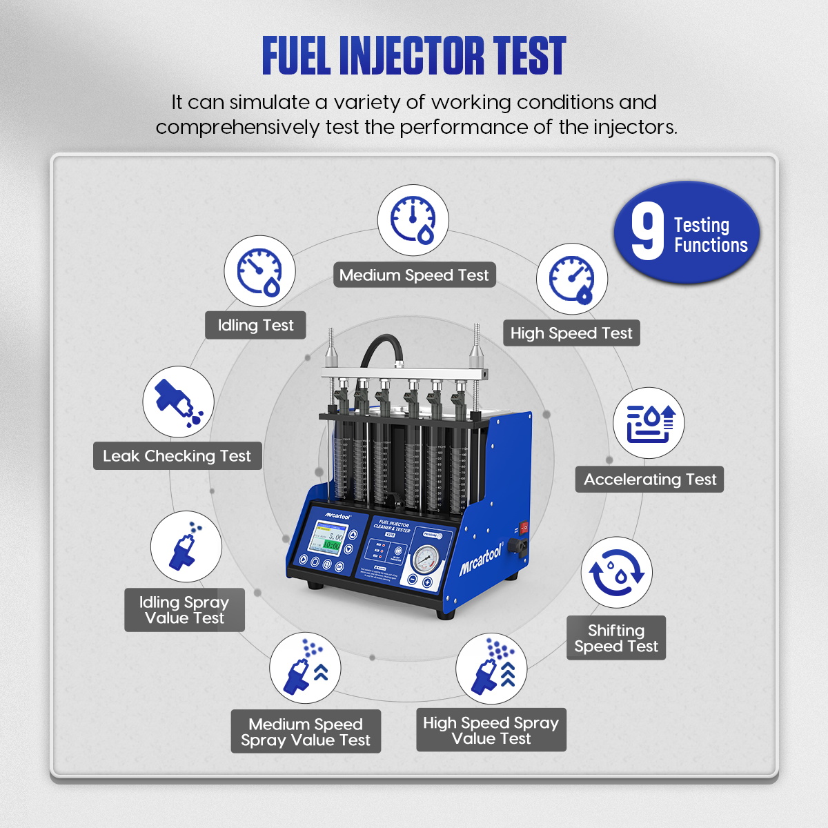 MR CARTOOL V310 Fuel Injector  - Fuel Injector Tester ulasan dan harga