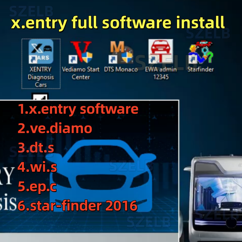 Xentry Full Software Newest Ve - Auto Repair Shop Diagnostics ulasan dan harga