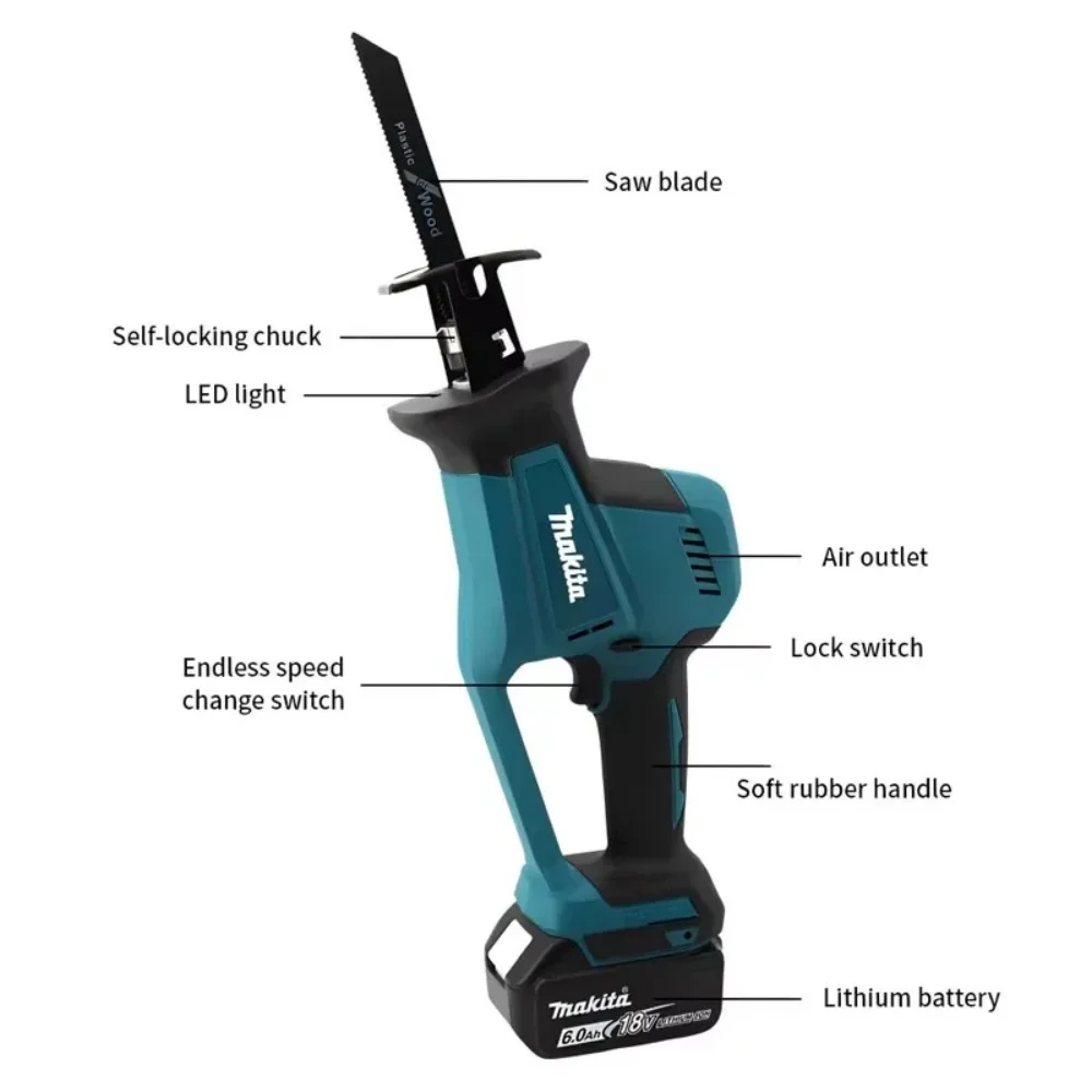 Makita 18V 2025 new Cordless E - Metal Saw Reciprocating ulasan dan harga