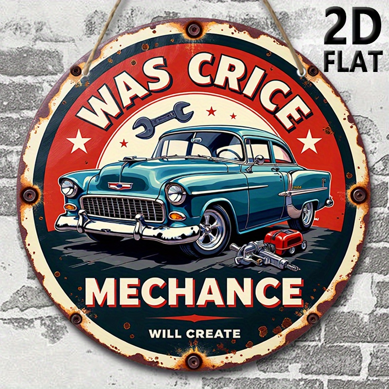2D plane, retro auto repair sh - Auto Repair Shop Logo ulasan dan harga