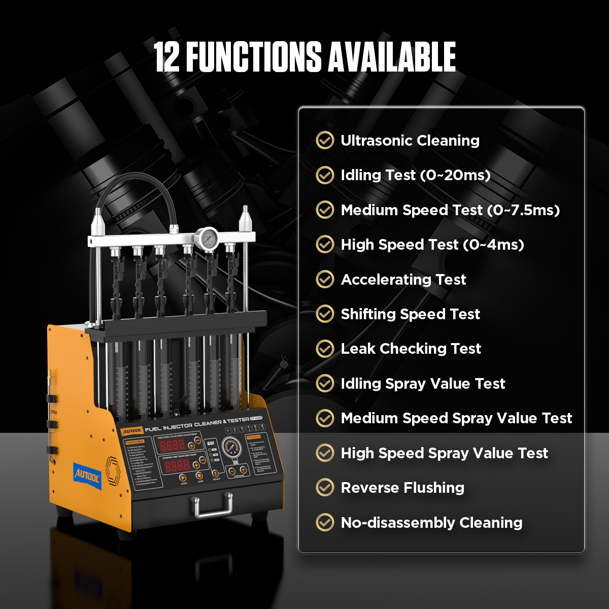 AUTOOL CT400 Car GDI EFI FEI F - Fuel Injector Tester ulasan dan harga