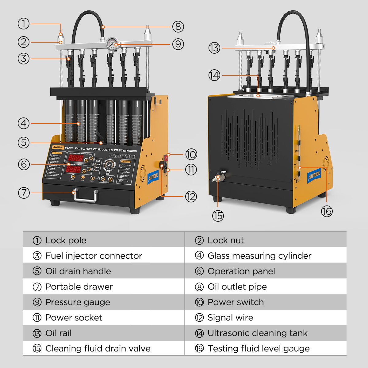 AUTOOL CT400 Car GDI EFI FEI F - Fuel Injector Tester ulasan dan harga